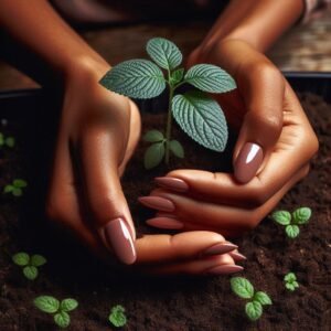 A-black-womans-hand-